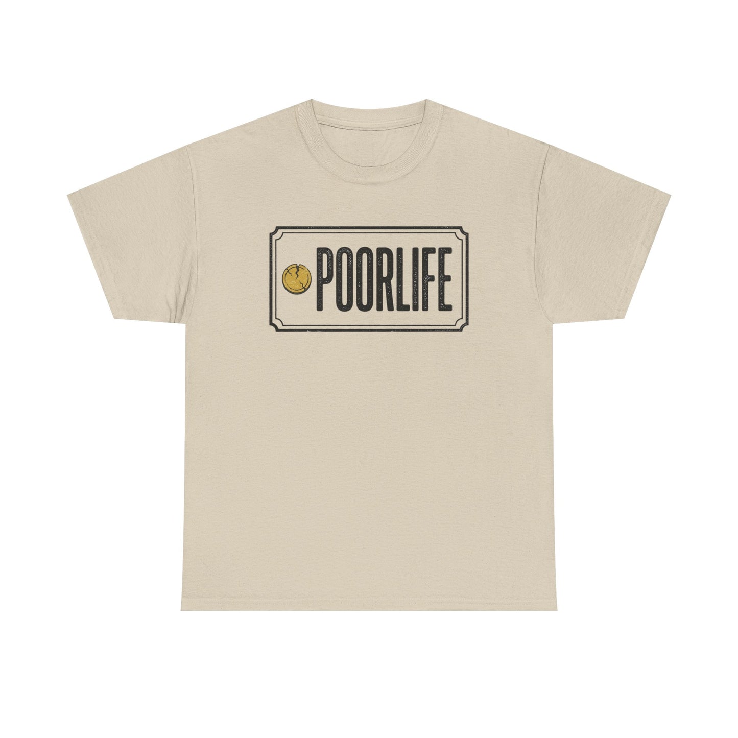 'Poor Life' Vintage Coin Graphic Tee