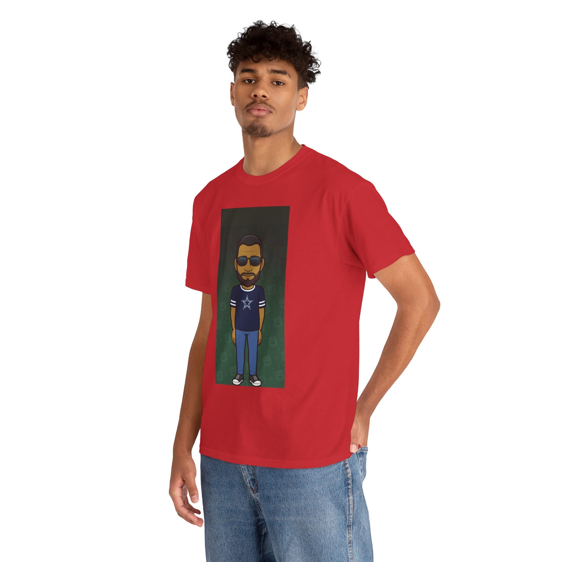 Cartoon Guy Graphic Tee — Personalized Avatar Shirt Printify