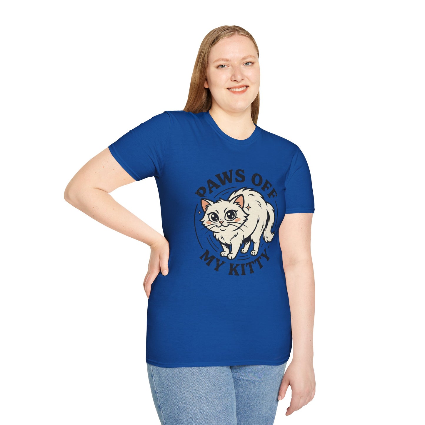 Paws Off My Kitty T-Shirt — Cute Protective Cat Graphic Tee