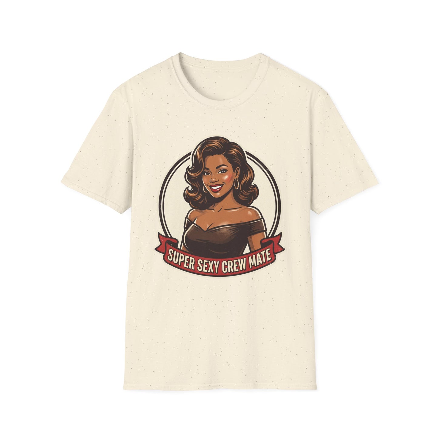"Super Sexy Crew Mate" Retro Pin-Up Graphic Tee Printify