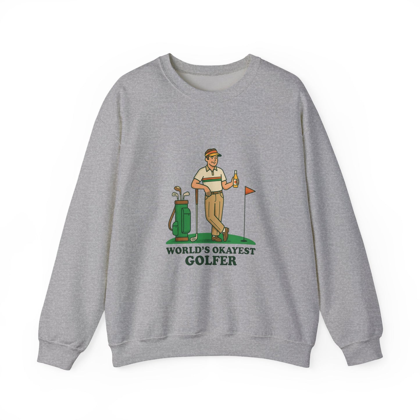 World's Okayest Golfer Sweatshirt | Golf, Bogey Humor, Retro Country Club