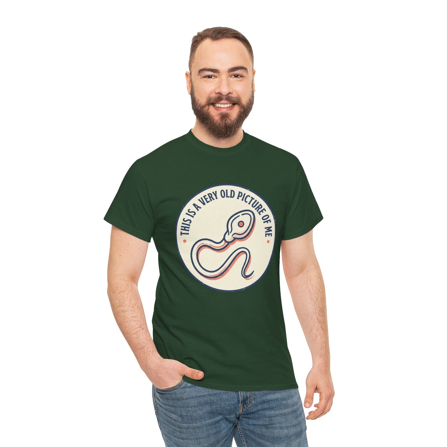 "This Is A Very Old Picture Of Me" Retro Snake Graphic Tee