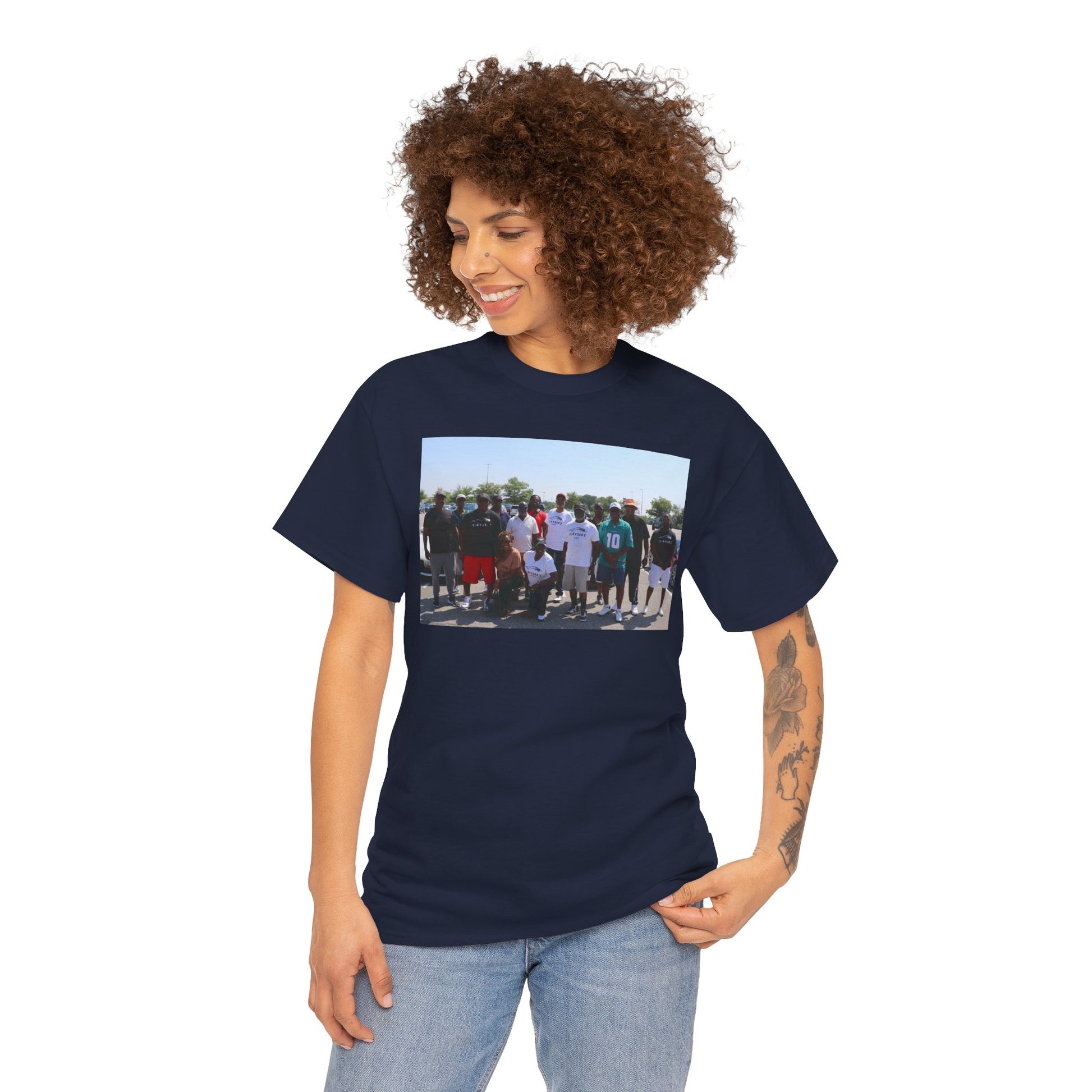 C-RYDERZ Group Photo Custom Tee — Personalized Reunion & Team Picture Shirt Printify