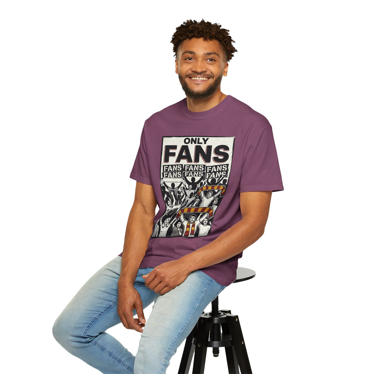 Only Fans Crowd Graphic T-Shirt — Vintage Sports Fan Tee