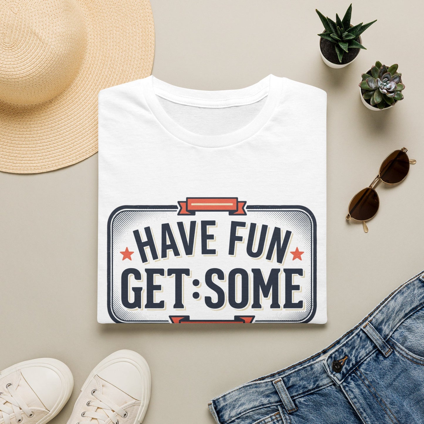 Have Fun Get Some T-Shirt — Retro Road Sign Graphic Tee