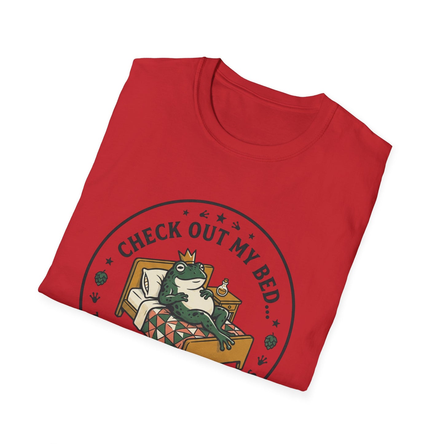 "Check Out My Bed" Cat Illustration Tee (There’s Where the Magic Happens)