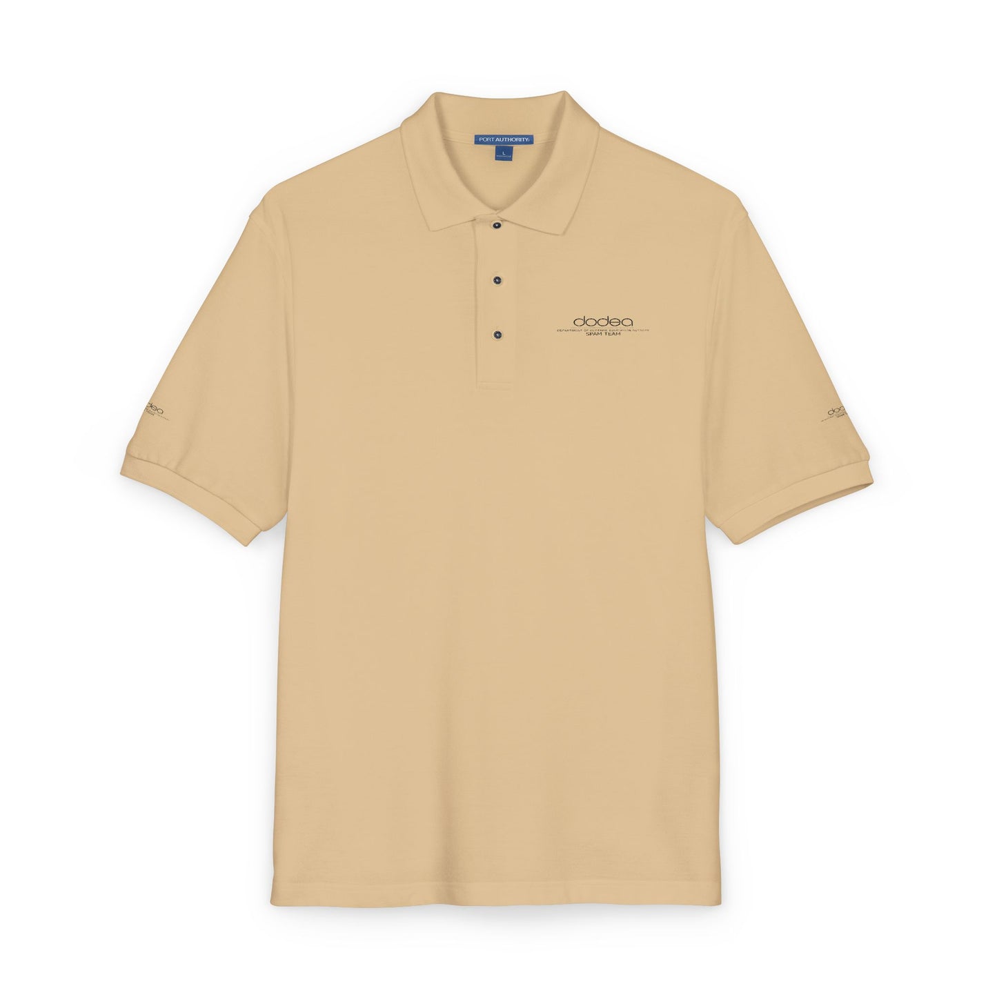 SPAM Embroidered Minimal Logo Polo Shirt — Classic Casual Work & Golf Tee