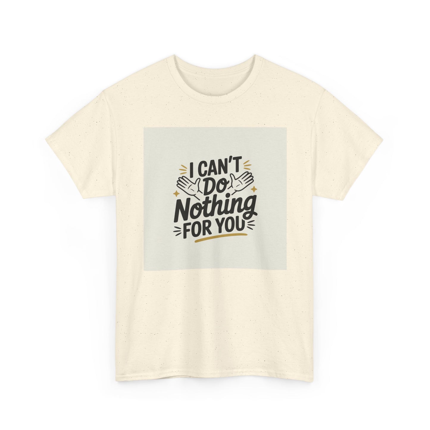 I Can't Do Nothing For You Tee — Funny Sarcastic Graphic Shirt
