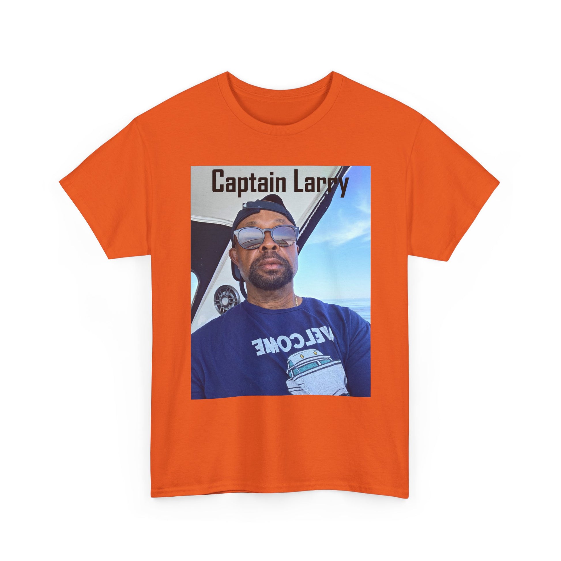 Custom Photo Print T-Shirt — Personalized Selfie Tee ("Welcome" Coffee Graphic) Printify
