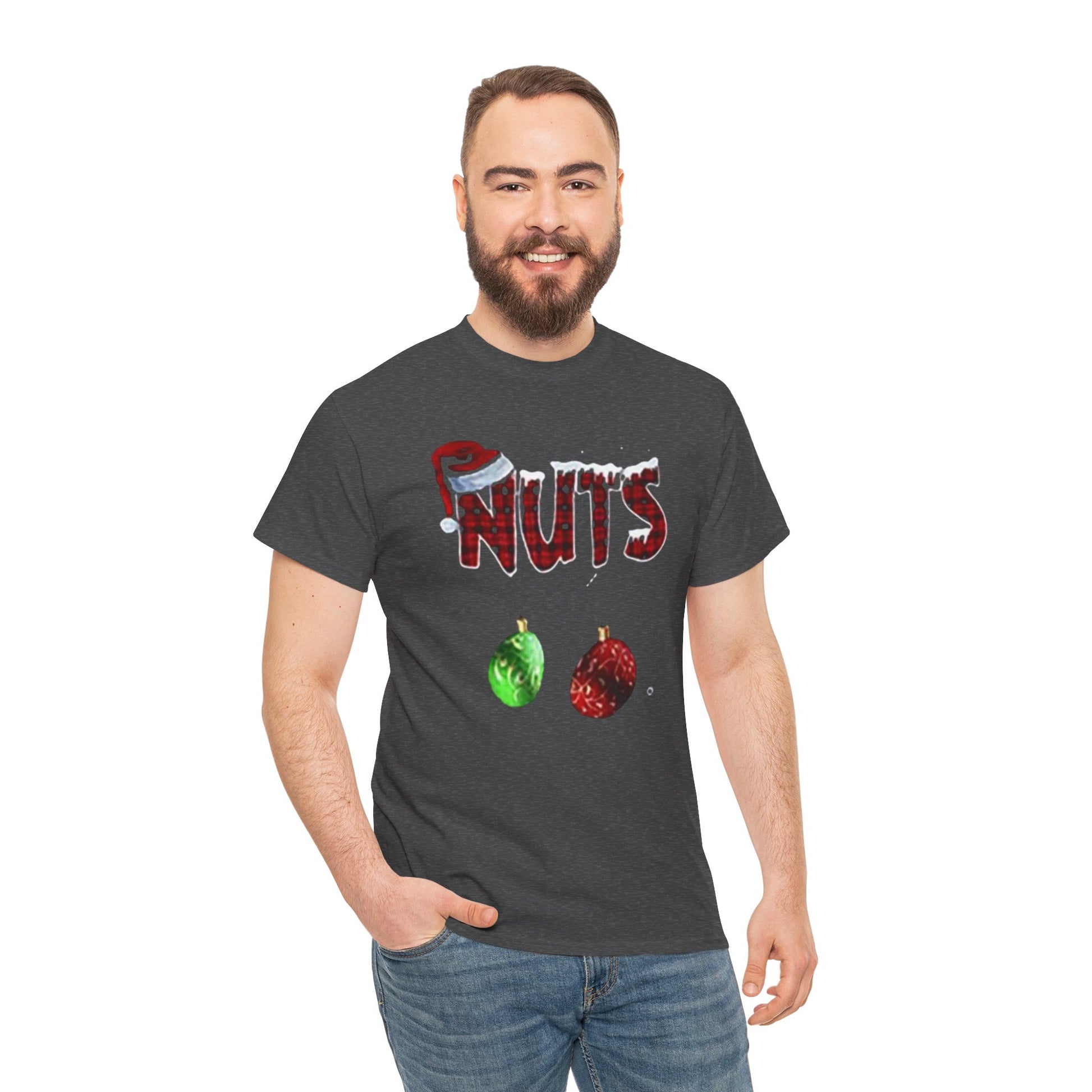 Holiday 'Nuts' Tee — Funny Christmas Ornament Graphic T-Shirt Printify