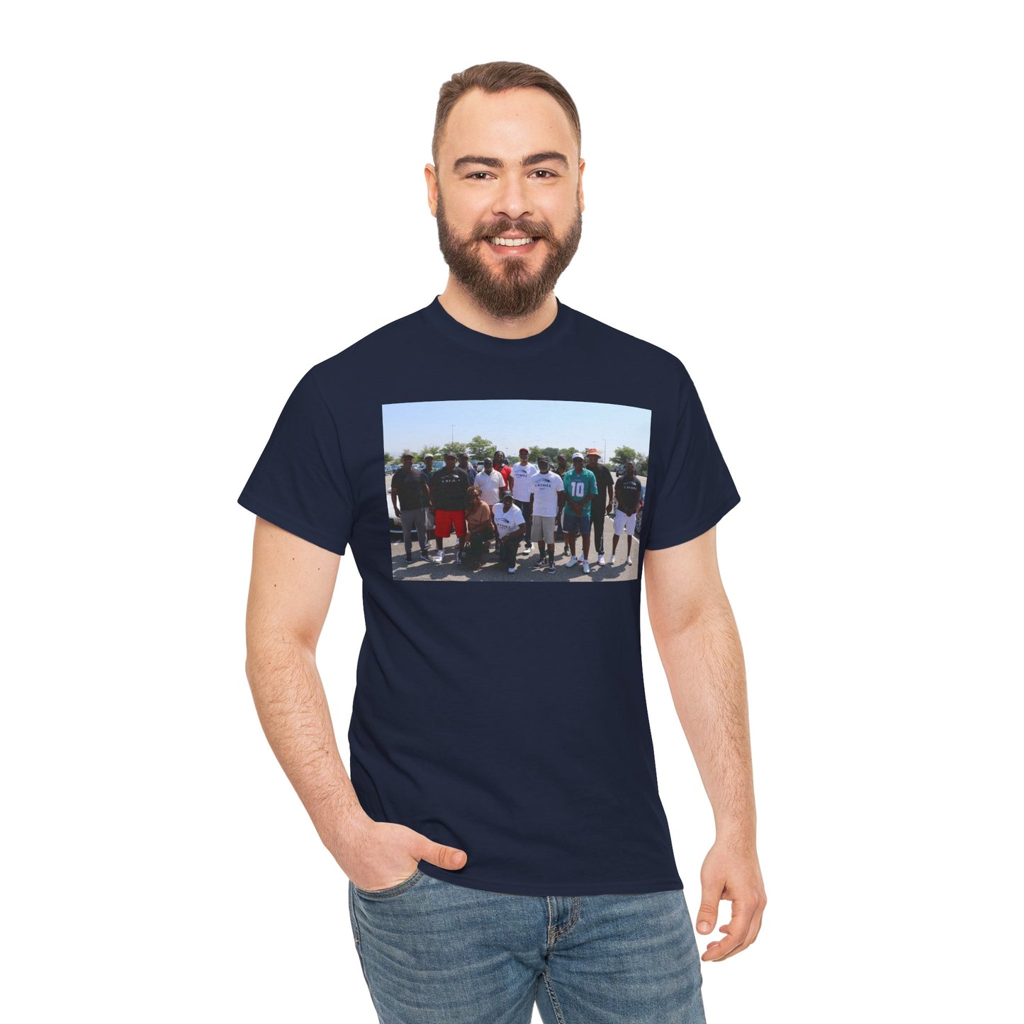 C-RYDERZ Group Photo Custom Tee — Personalized Reunion & Team Picture Shirt Printify
