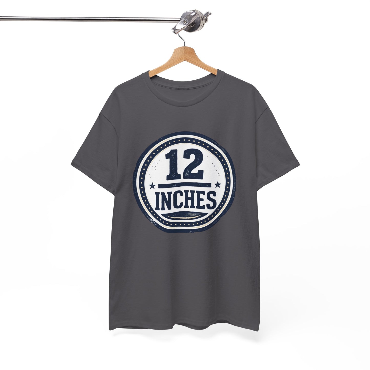 12 Inches Badge T-Shirt — Vintage Stamp Graphic Tee