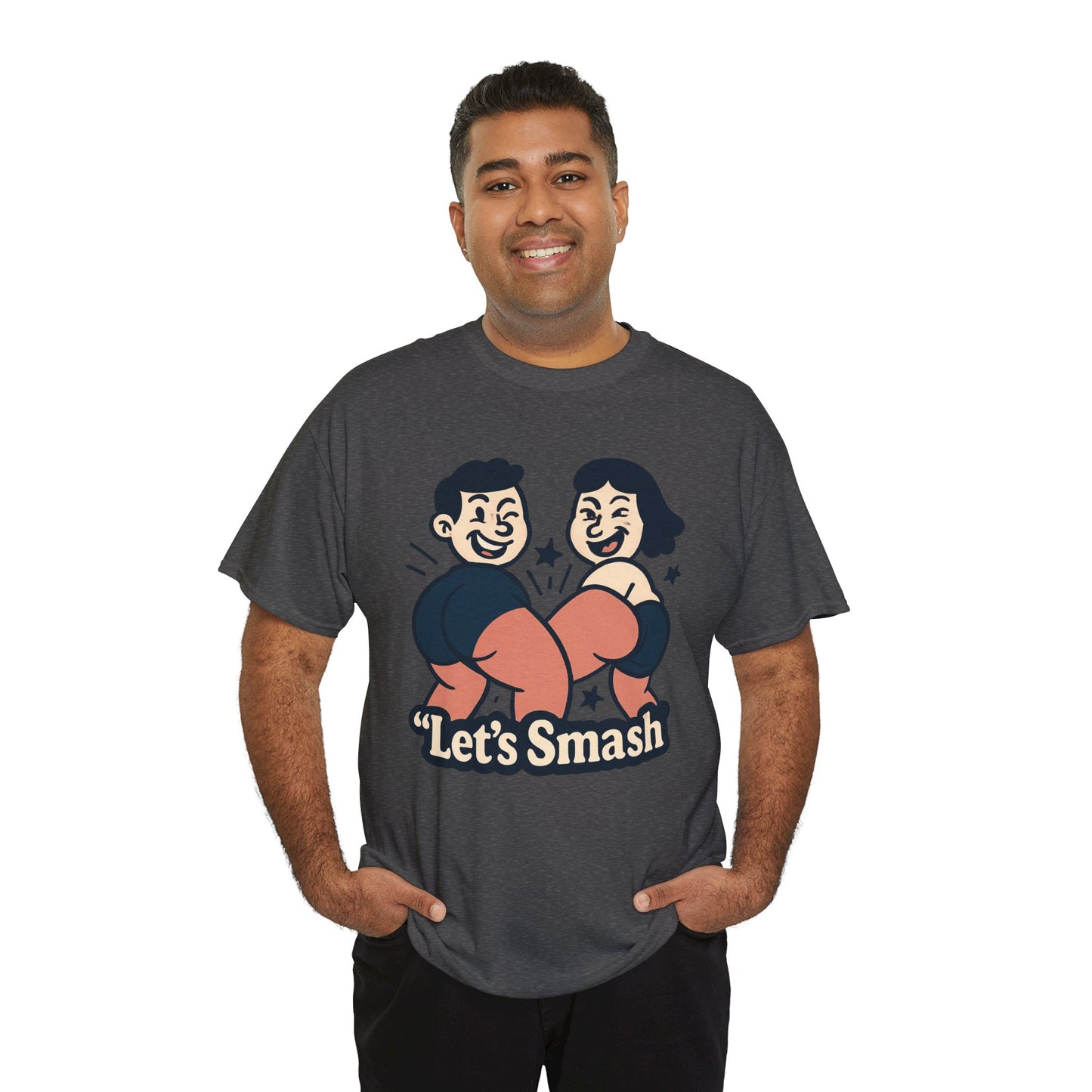 Let's Smash Tee — Retro Couples Valentine's T-Shirt