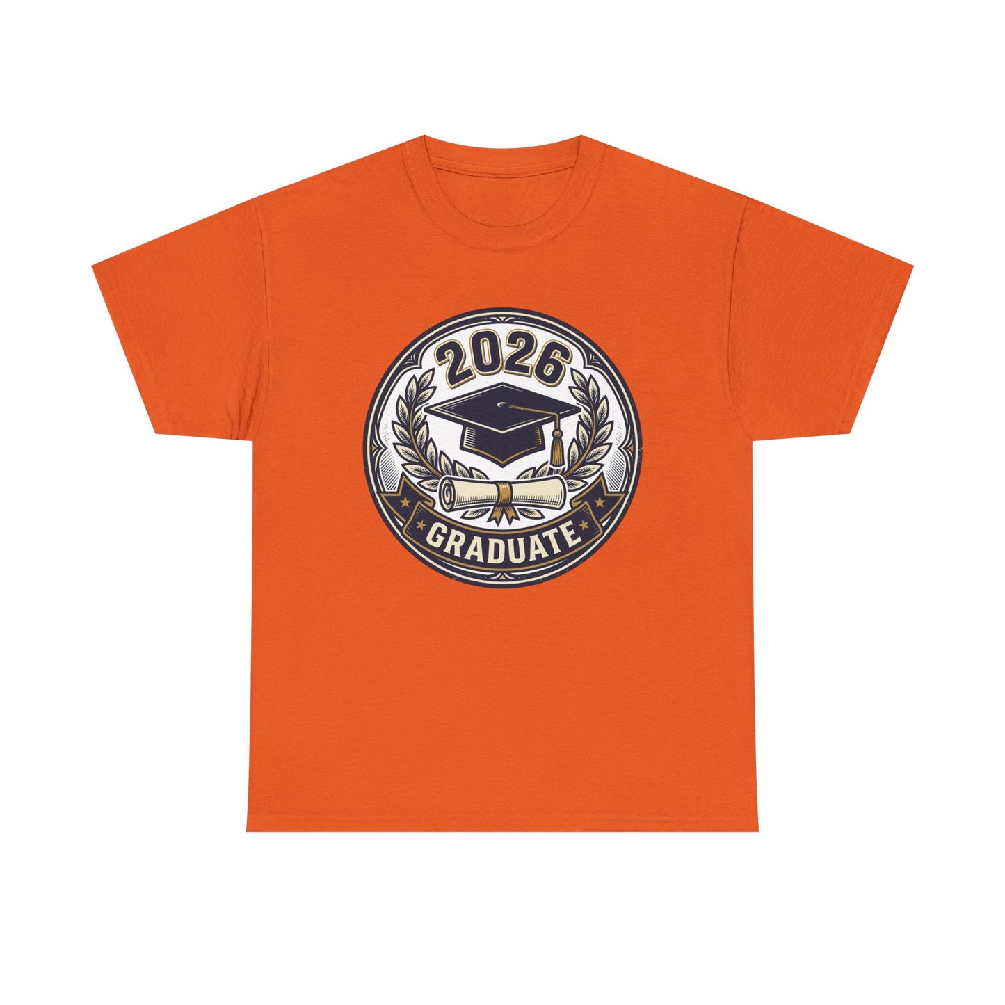 2026 Graduate T-Shirt — Graduation Cap Emblem Tee