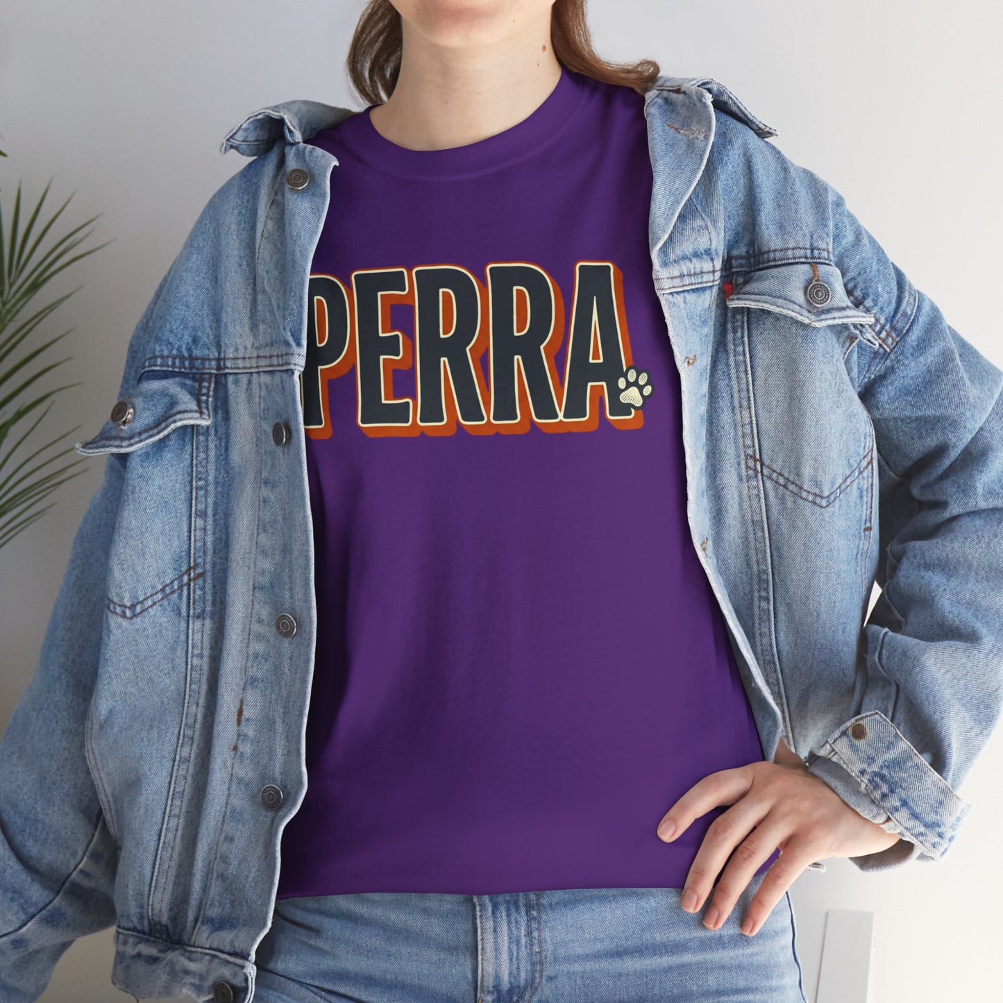 Perra Graphic Tee – Bold Retro Lettering T-Shirt