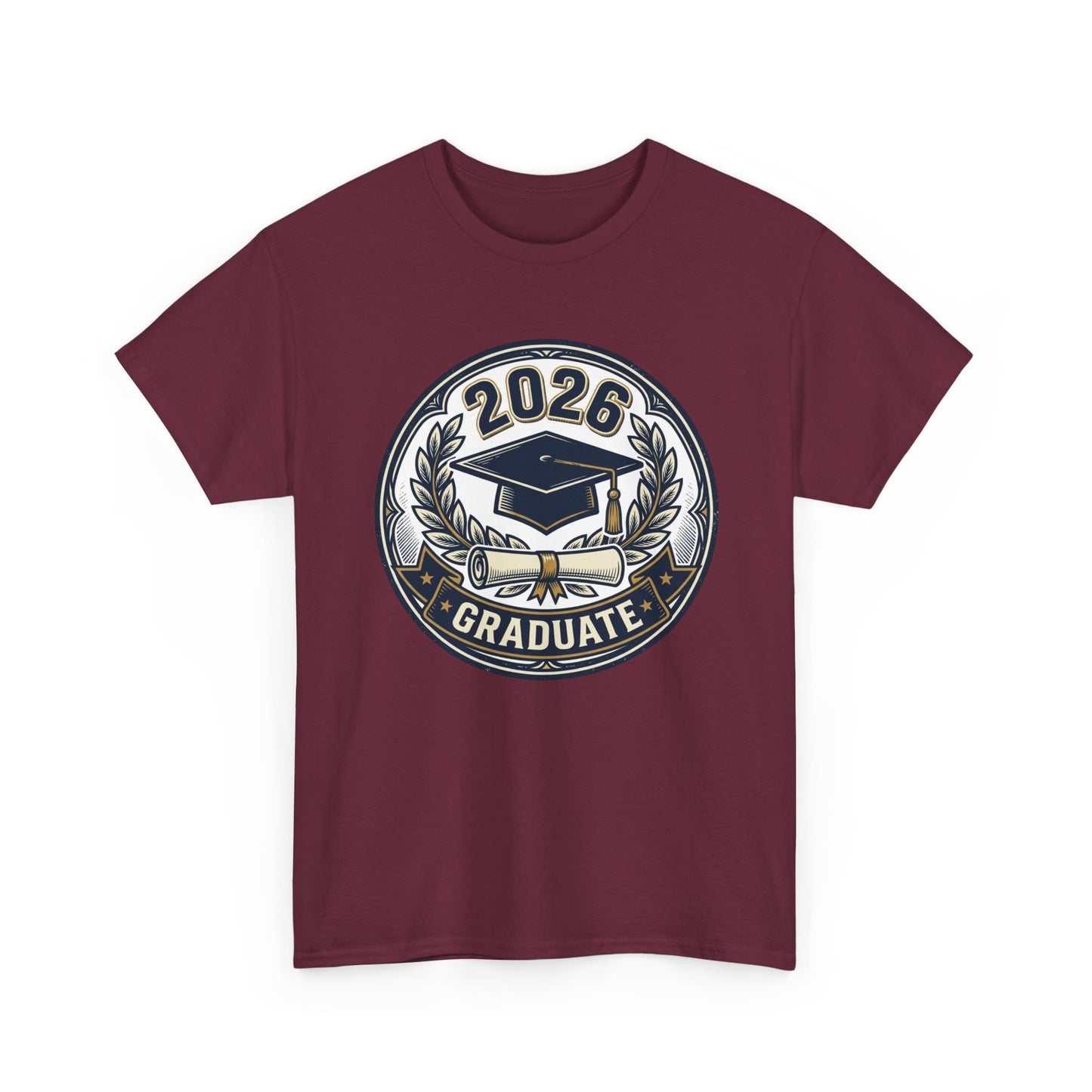 2026 Graduate T-Shirt — Graduation Cap Emblem Tee