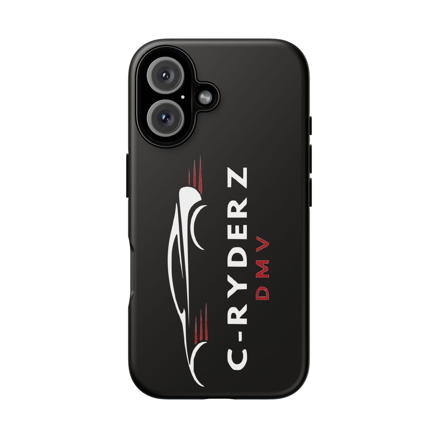 C-Ryderz DMV Black Slim Phone Case — Sporty Car Silhouette Protective Cover Printify
