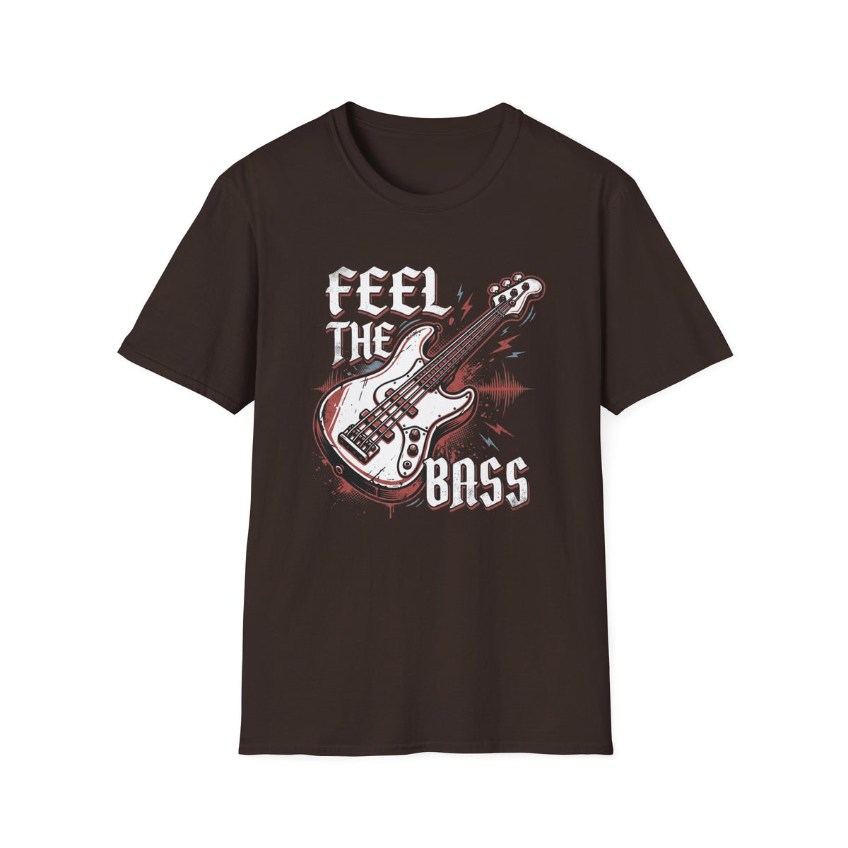 Bass Guitar Graphic T-Shirt — Rock Music Tee ("Bass Player")