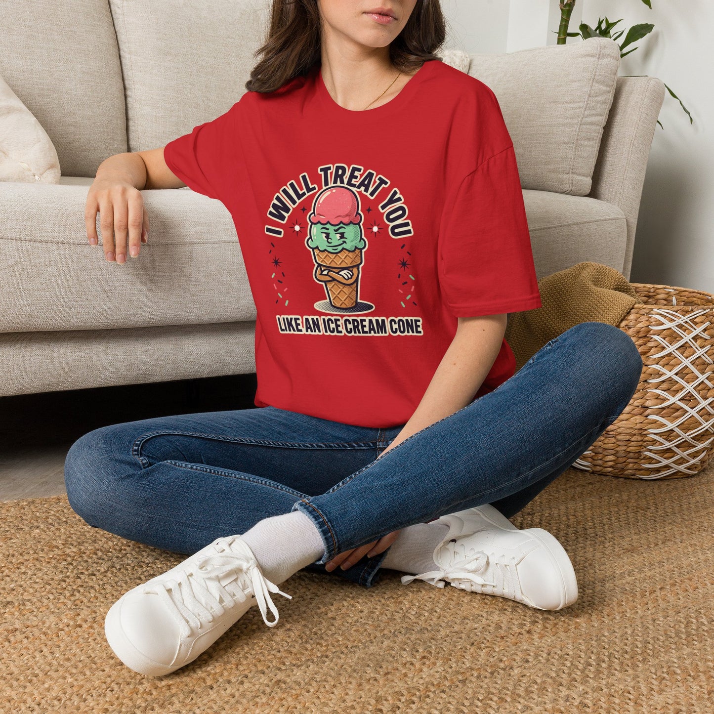 I Will Treat You Like An Ice Cream Cone T-Shirt — Cute Ice Cream Graphic Tee