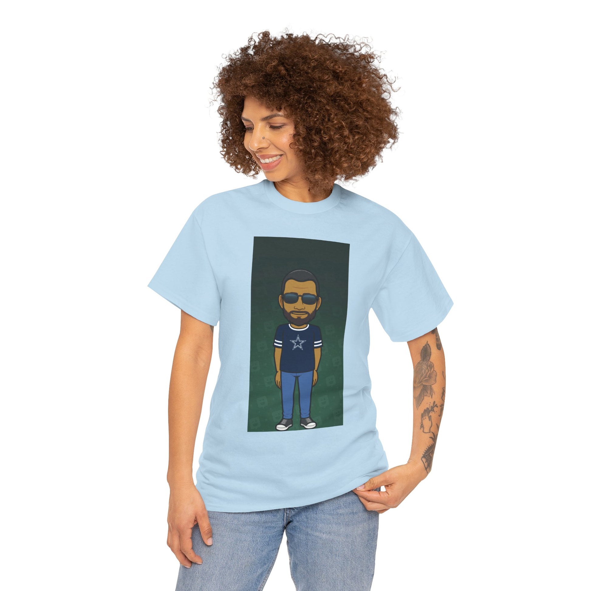 Cartoon Guy Graphic Tee — Personalized Avatar Shirt Printify
