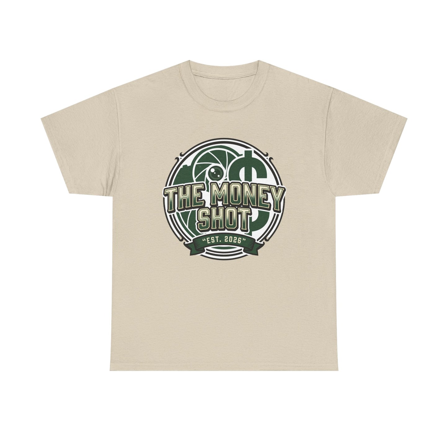 The Money Shot Graphic Tee — Retro Dollar Logo T-Shirt