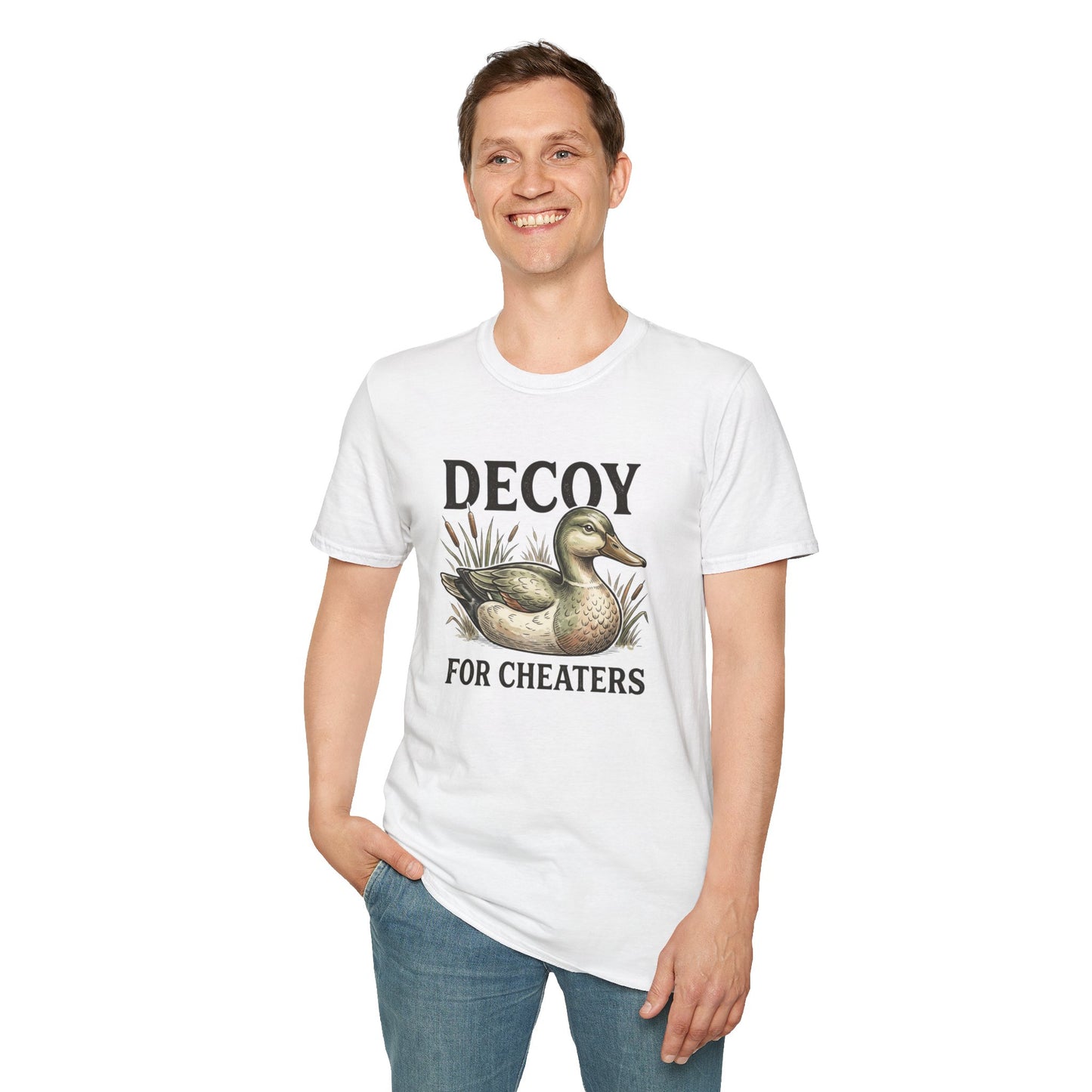 Decoy Duck T-Shirt — "Decoy for Cheaters" Vintage Waterfowl Tee