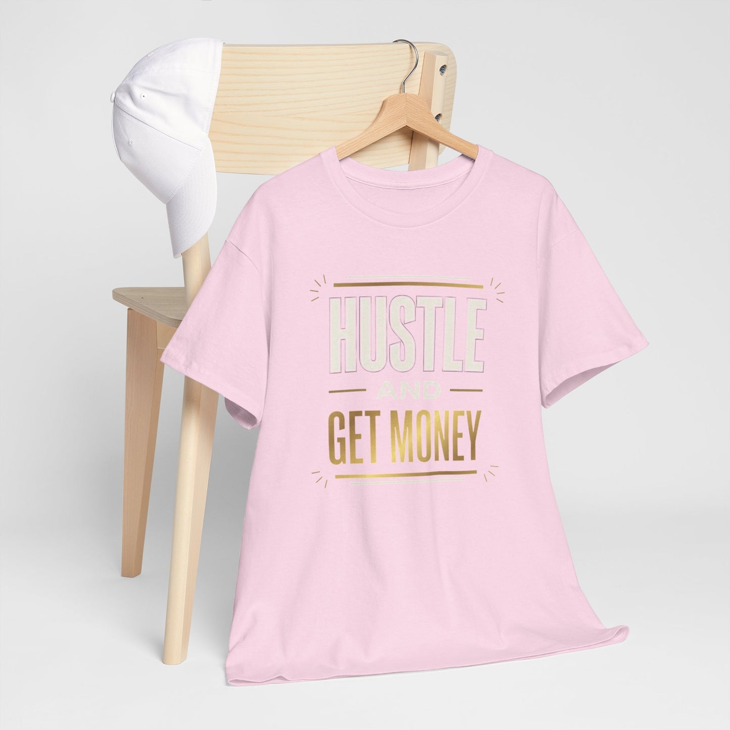 Hustle and Get Money Tee - Motivational Streetwear Graphic T-Shirt