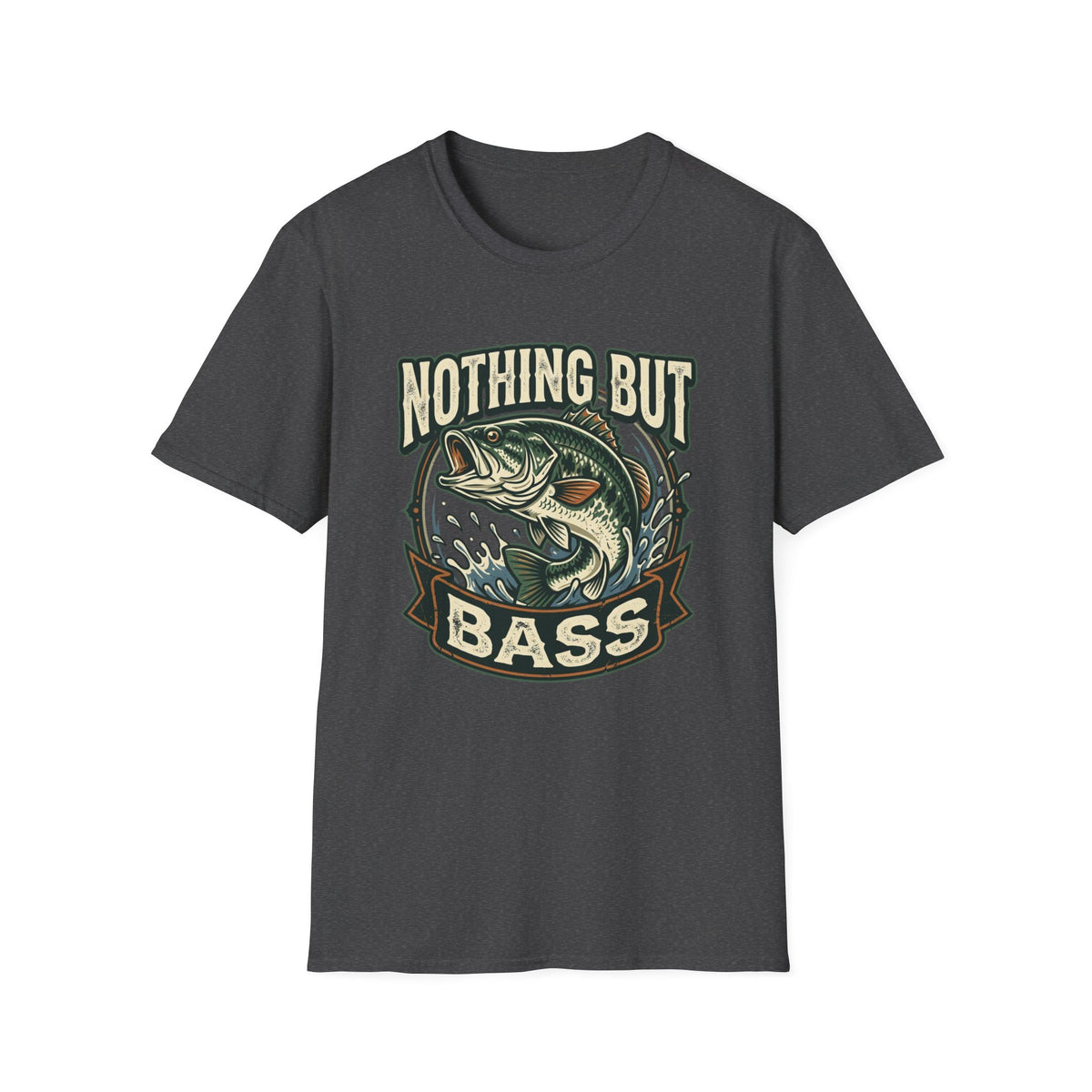 Nothing But Bass Fishing T-Shirt — Retro Largemouth Bass Graphic Tee