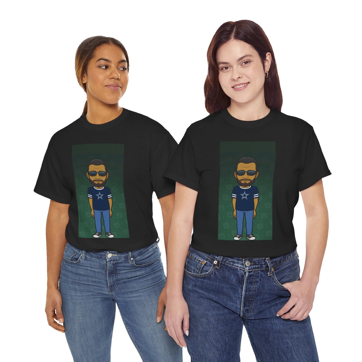 Cartoon Guy Graphic Tee — Personalized Avatar Shirt Printify