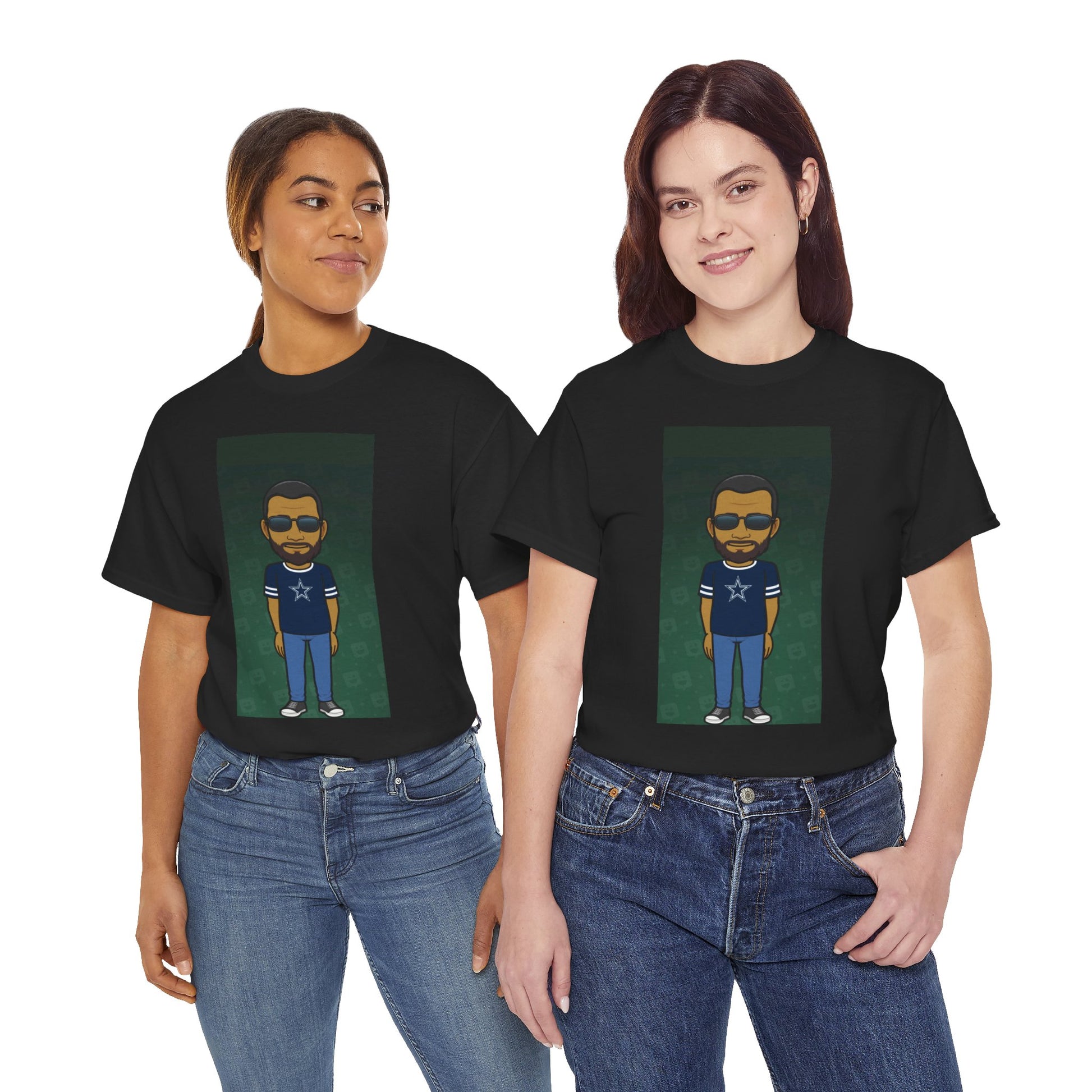 Cartoon Guy Graphic Tee — Personalized Avatar Shirt Printify