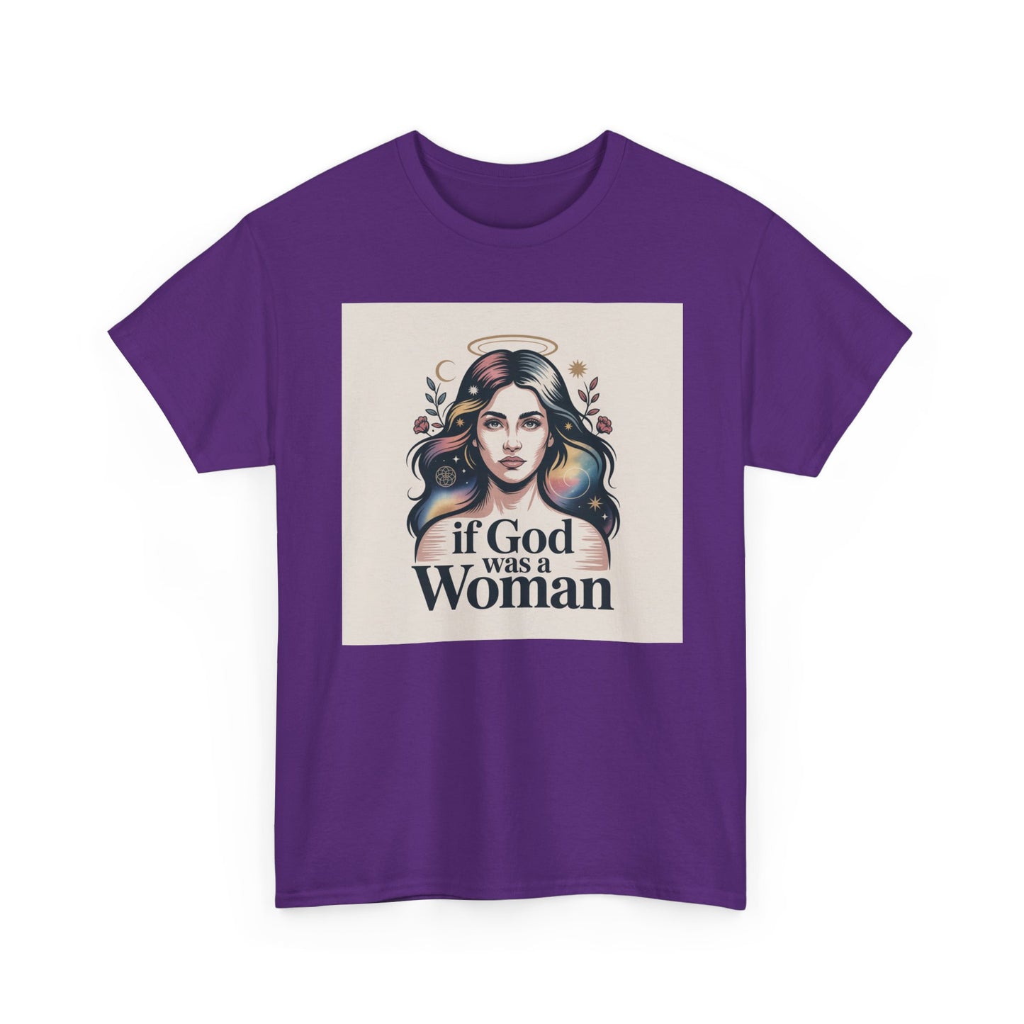 If God Was a Woman T-Shirt — Feminist Retro Portrait Tee