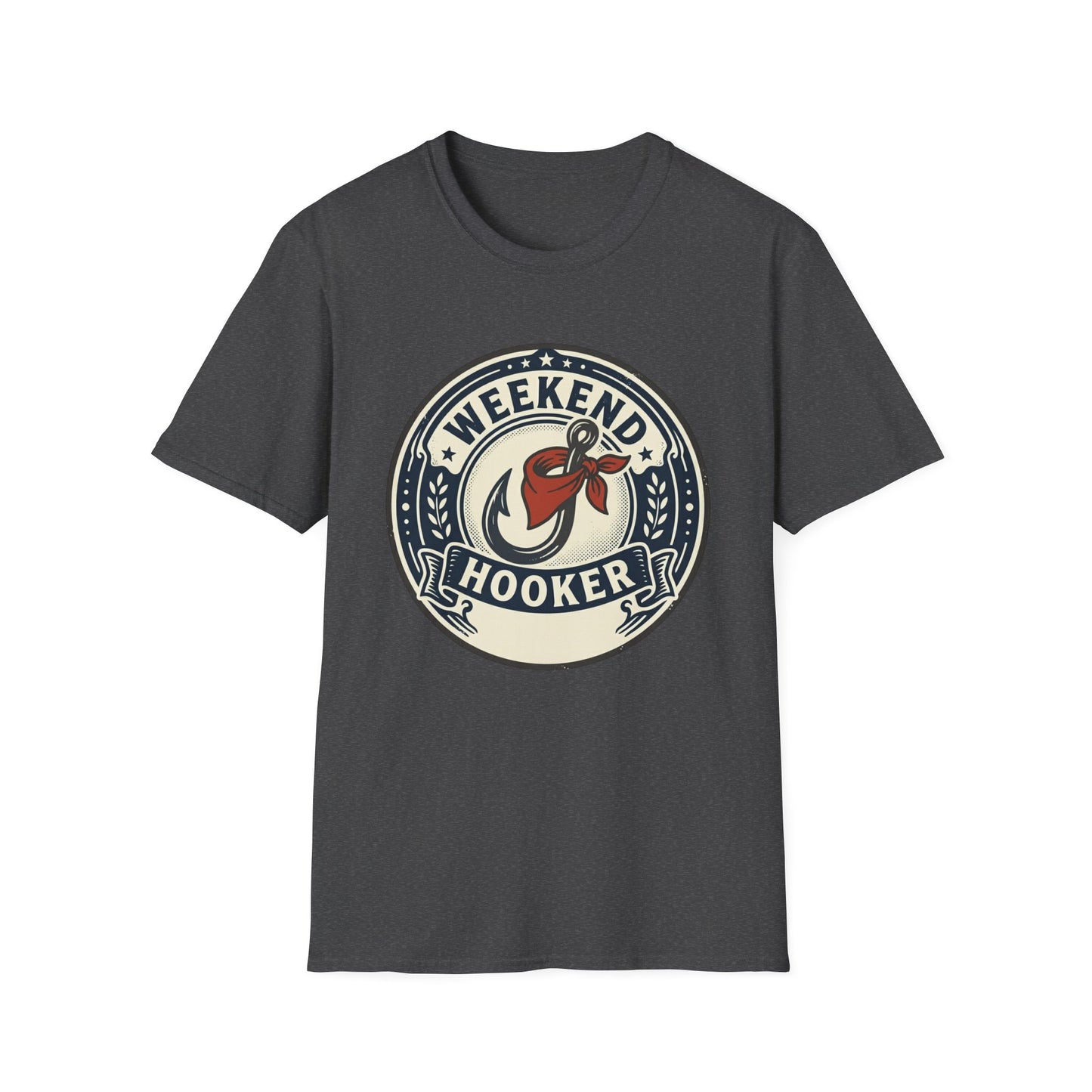 Weekend Hooker Fishing T-Shirt — Retro Angler Logo Tee