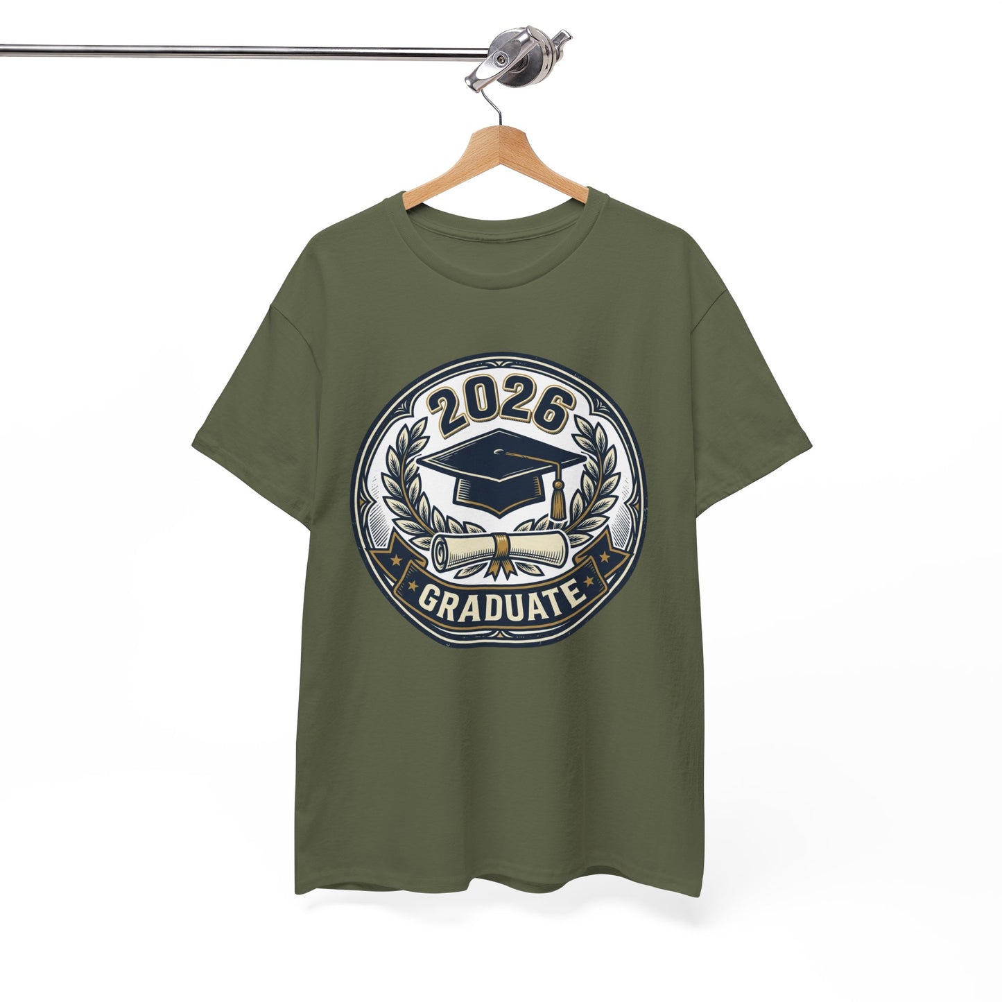 2026 Graduate T-Shirt — Graduation Cap Emblem Tee