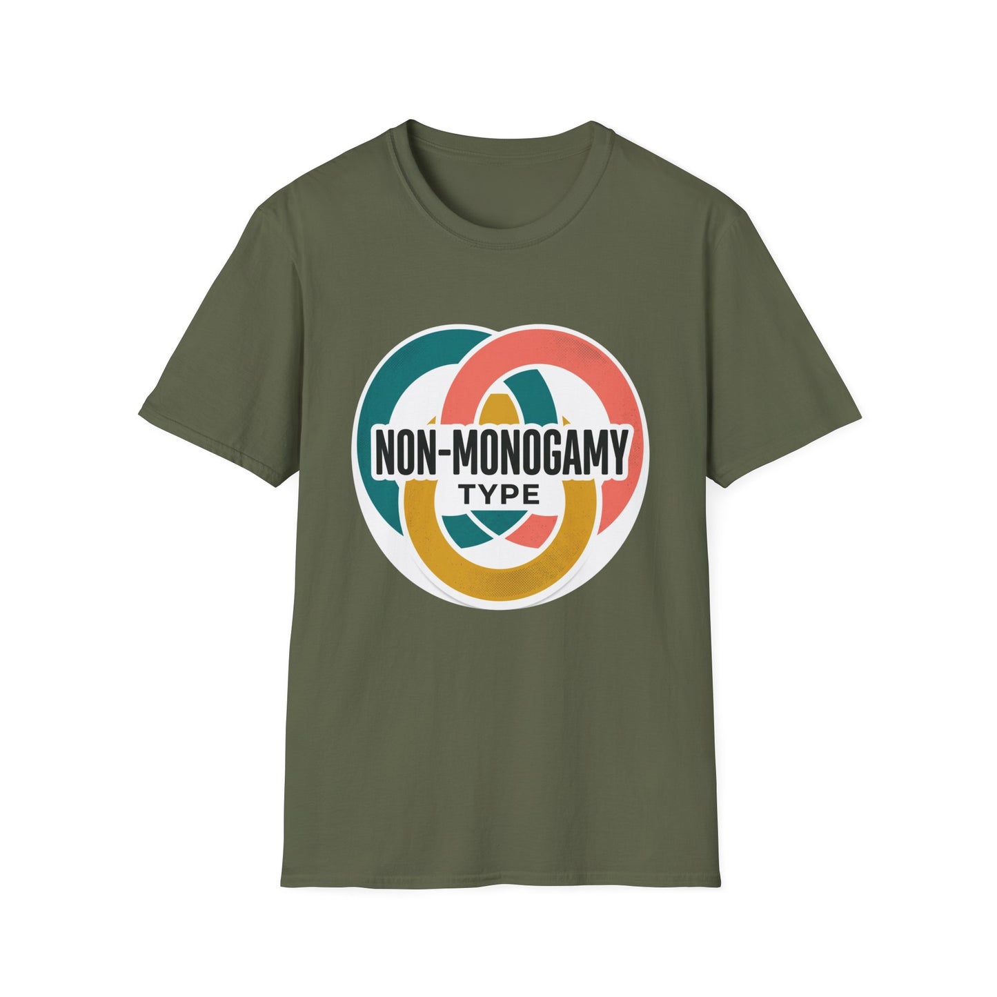 Non-Monogamy Type T-Shirt — Retro Polyamory Pride Tee Printify