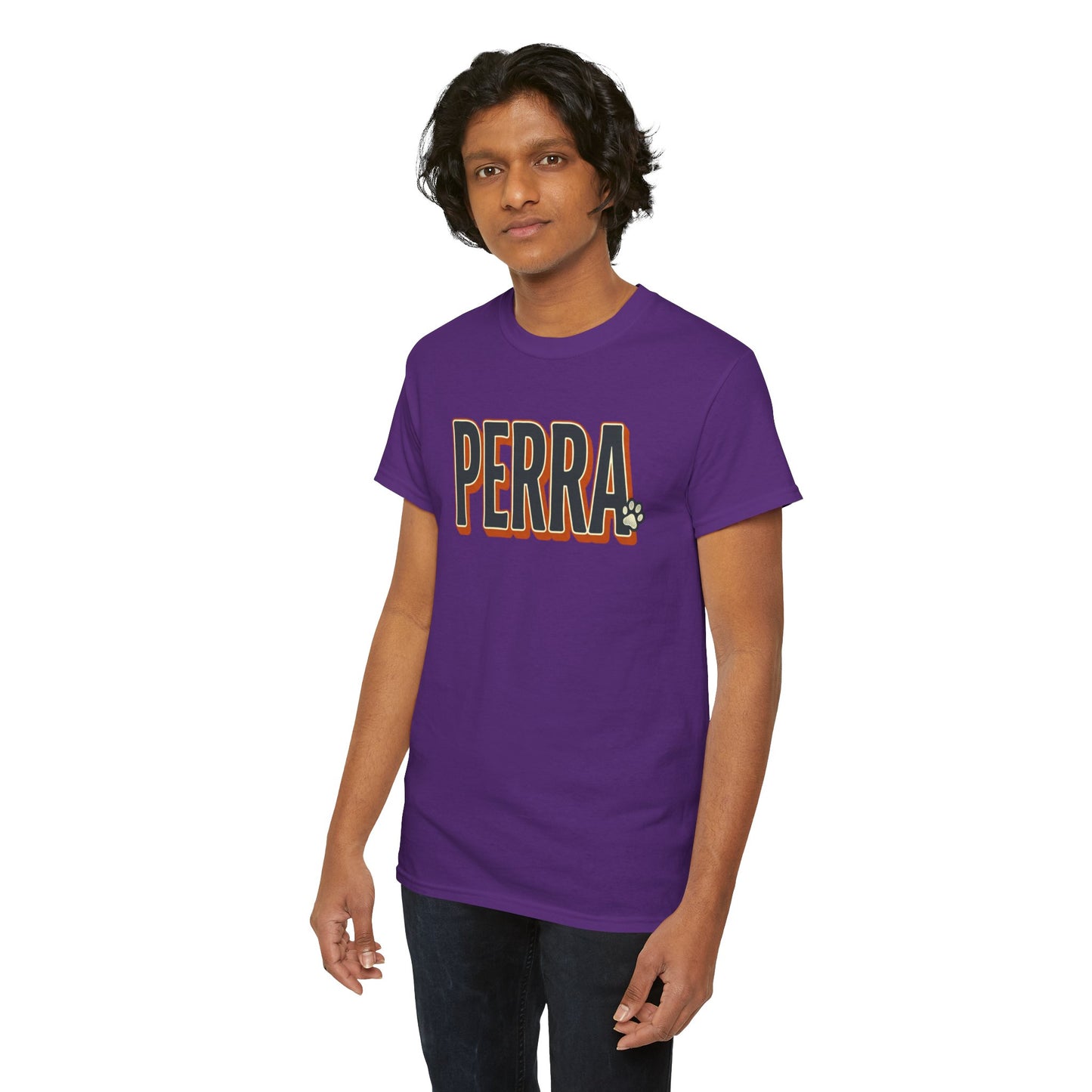 Perra Graphic Tee – Bold Retro Lettering T-Shirt