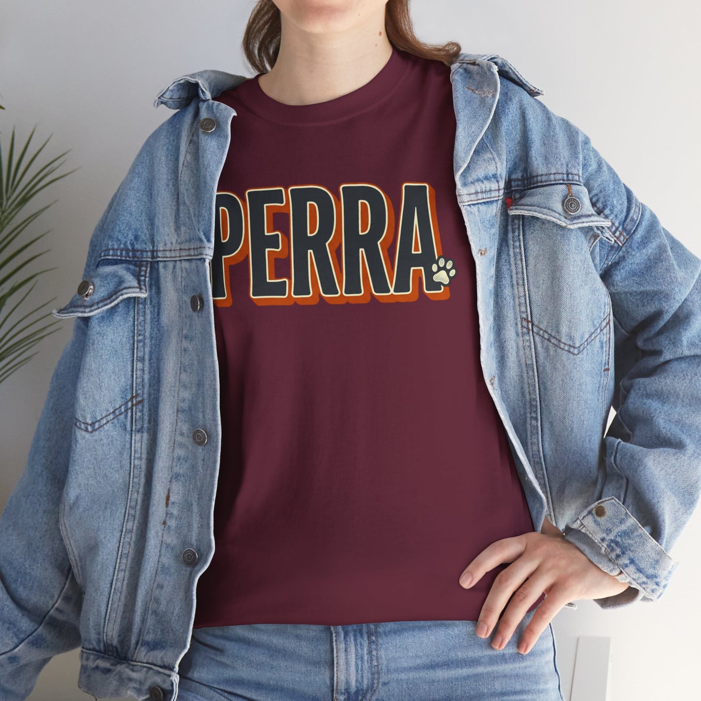 Perra Graphic Tee – Bold Retro Lettering T-Shirt