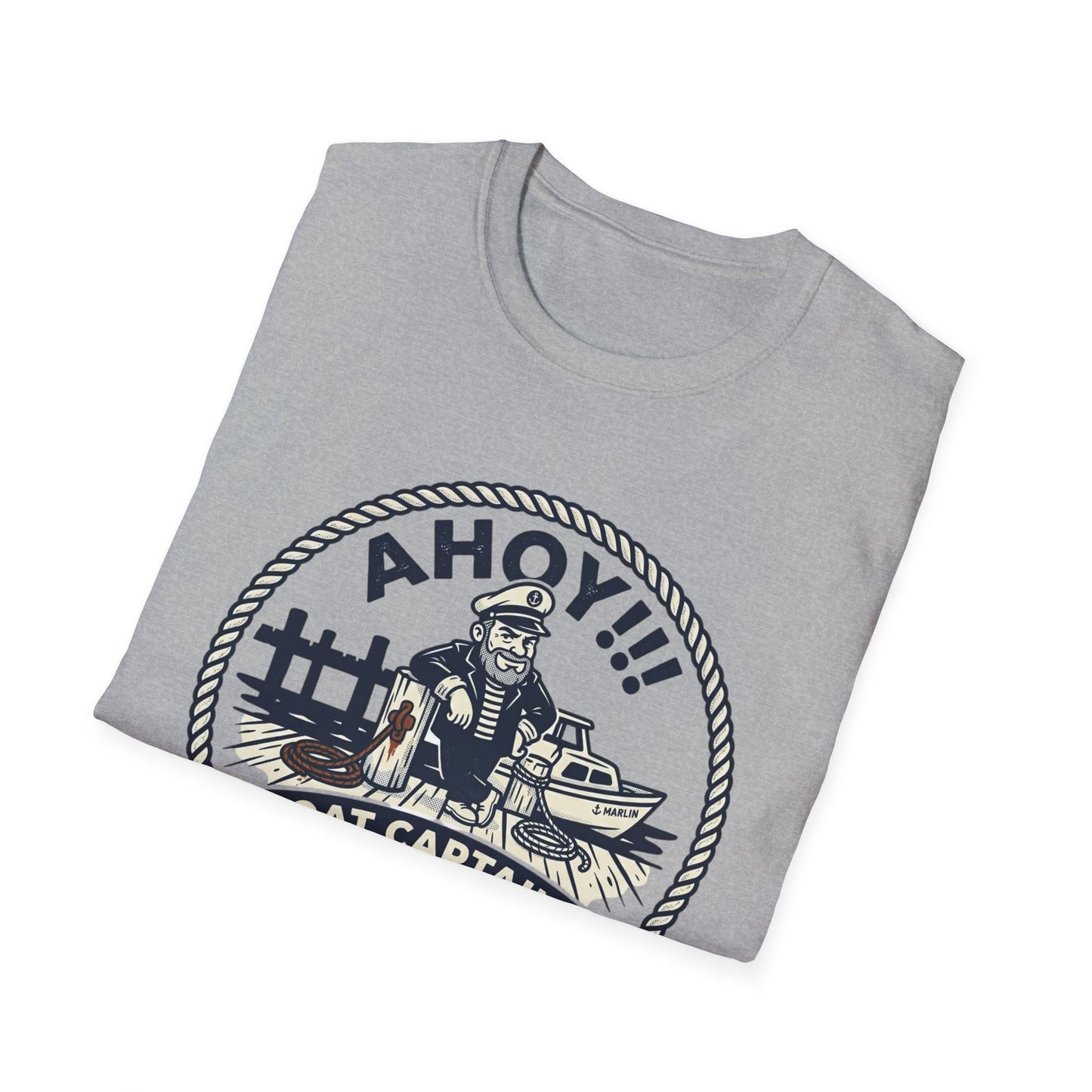 Ahoy Boat Captain T-Shirt — “Boat Captains With Short Tow Ropes” Nautical Graphic Tee