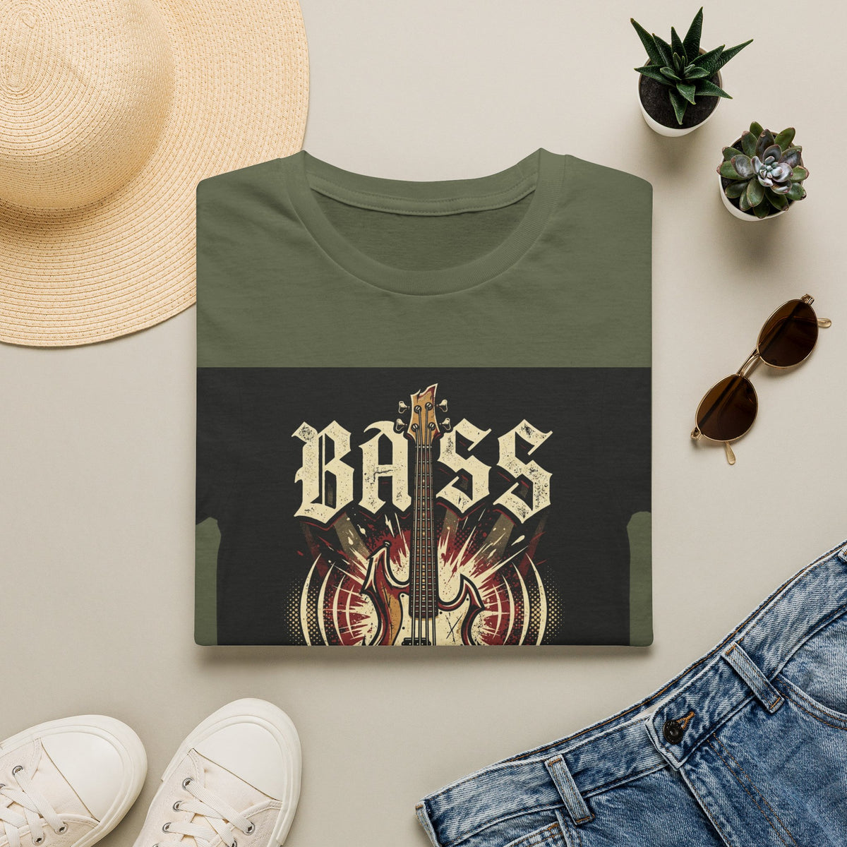 Bass Guitar T-Shirt — "Bass: If You Got It, Crank It Up!" Rock Music Tee