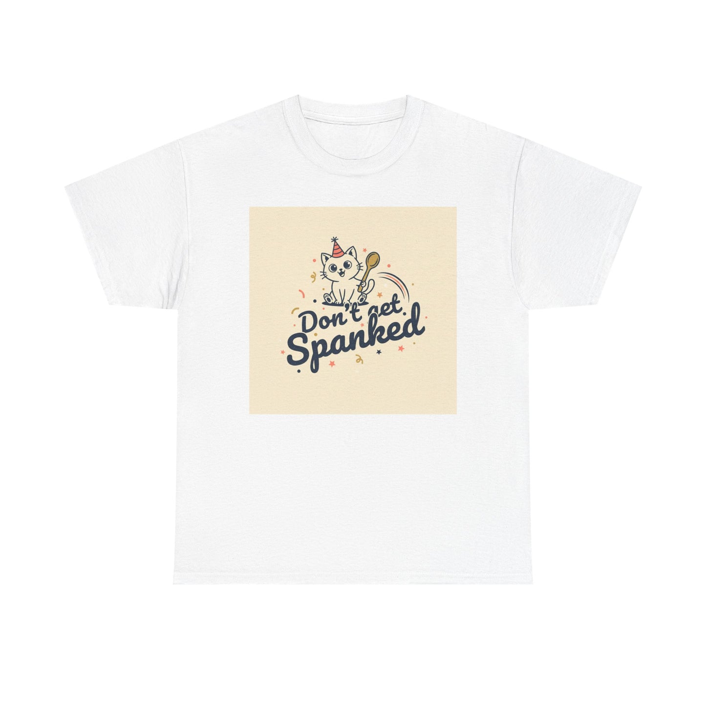 Don’t Get Spanked Cat Tee — Cute Retro Kitten Graphic T-Shirt Printify