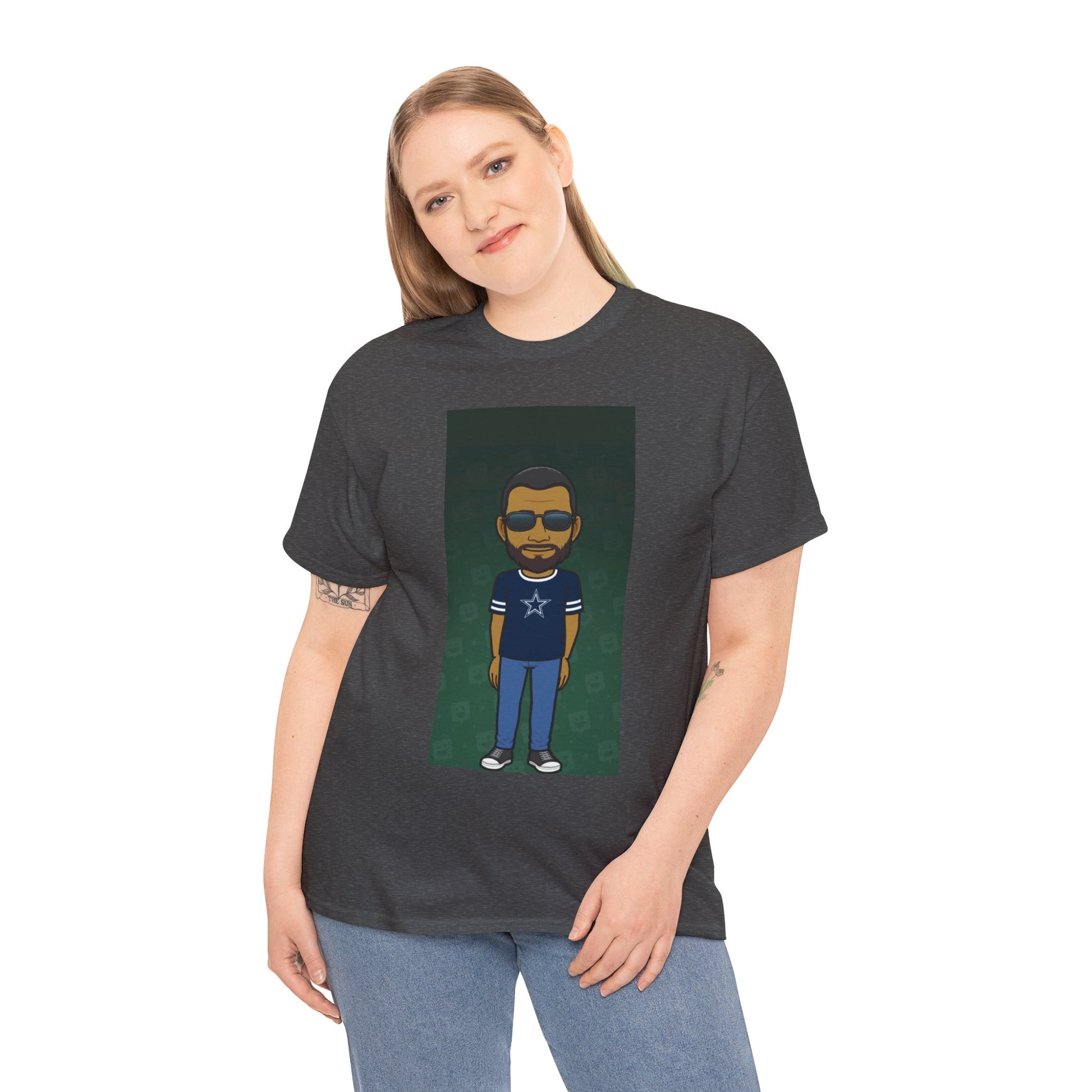 Cartoon Guy Graphic Tee — Personalized Avatar Shirt Printify