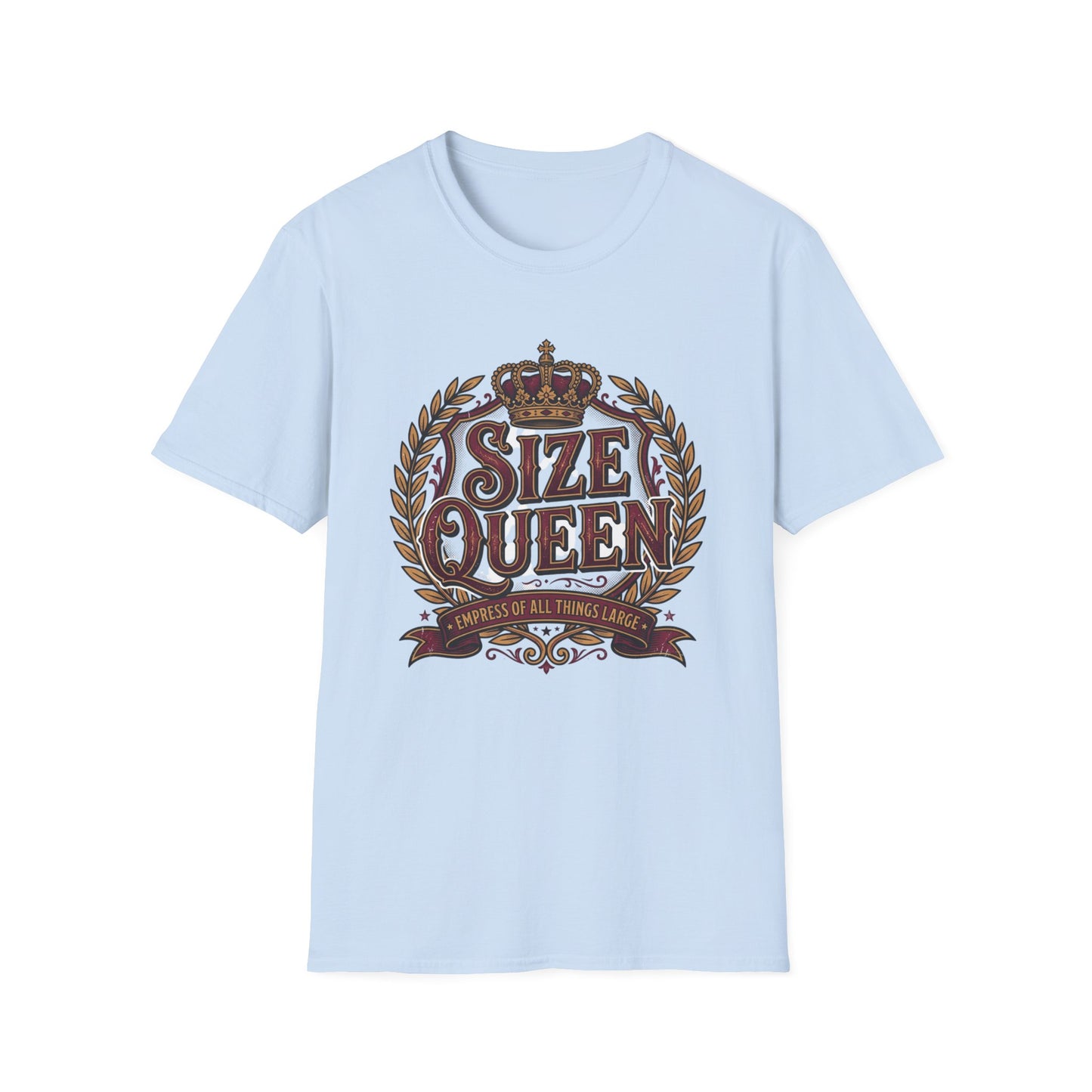 Size Queen T‑Shirt — Vintage Crown Graphic Tee Printify