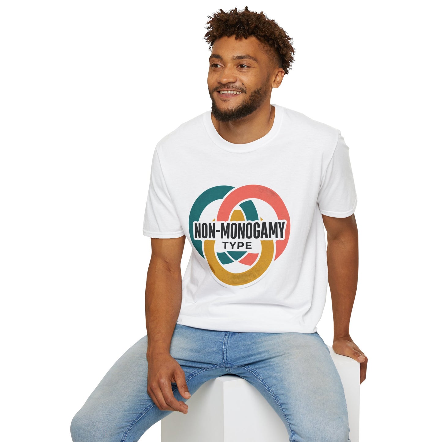 Non-Monogamy Type T-Shirt — Retro Polyamory Pride Tee Printify