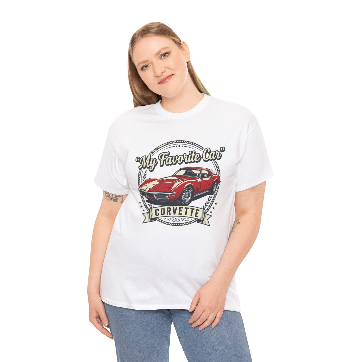 Corvette 'My Favorite Car' Classic Muscle Tee Printify