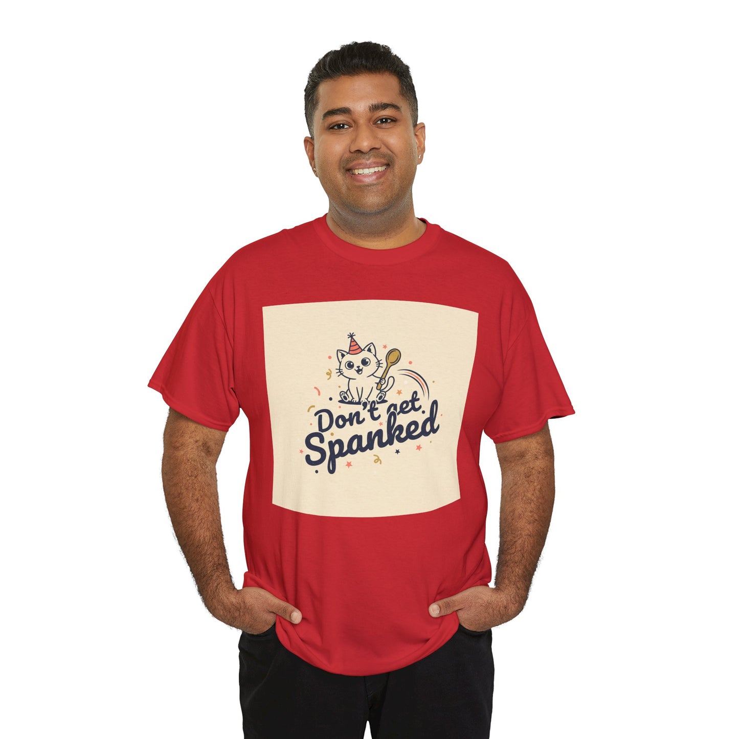 Don’t Get Spanked Cat Tee — Cute Retro Kitten Graphic T-Shirt Printify