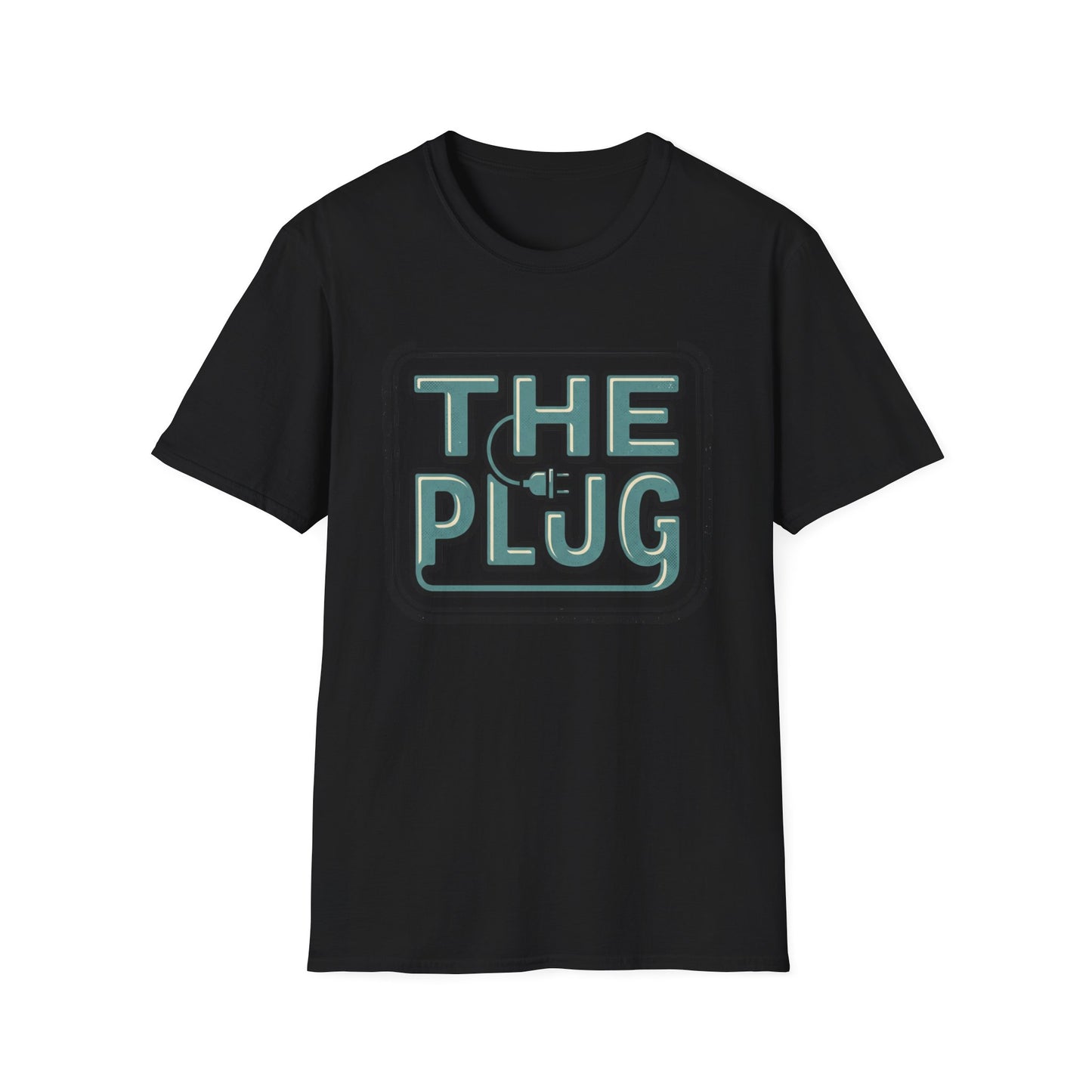 The Plug Graphic T-Shirt — Retro Power Cord Logo Tee