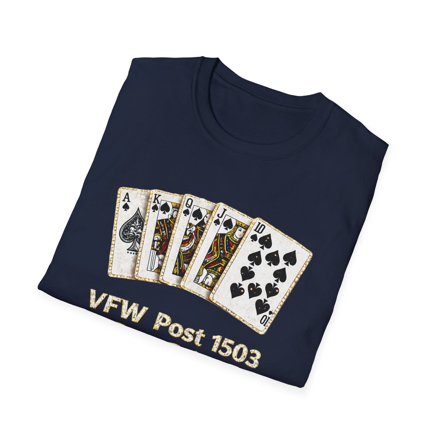 Bid Whist Playing Cards Tee — VFW Post 1503 Card Game T-Shirt
