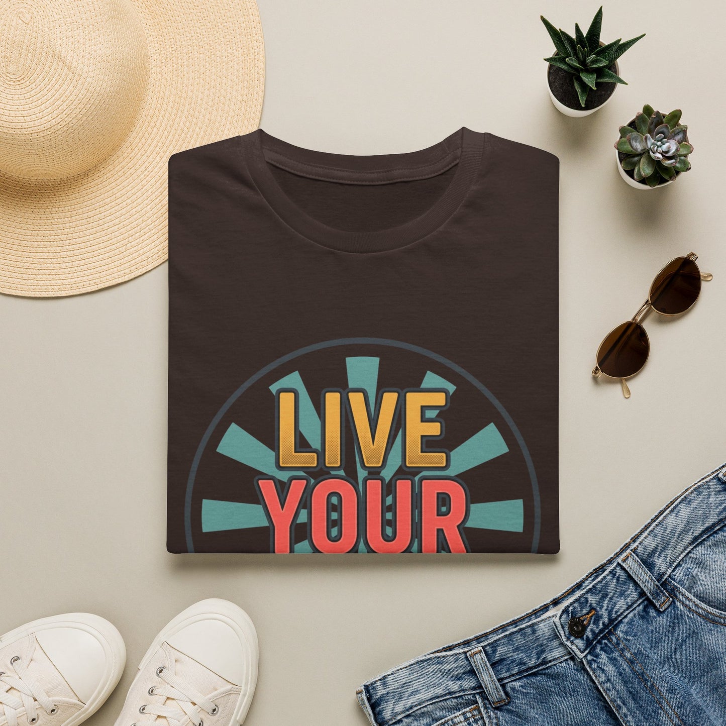 Live Your Truth T-Shirt — Retro Inspirational Graphic Tee