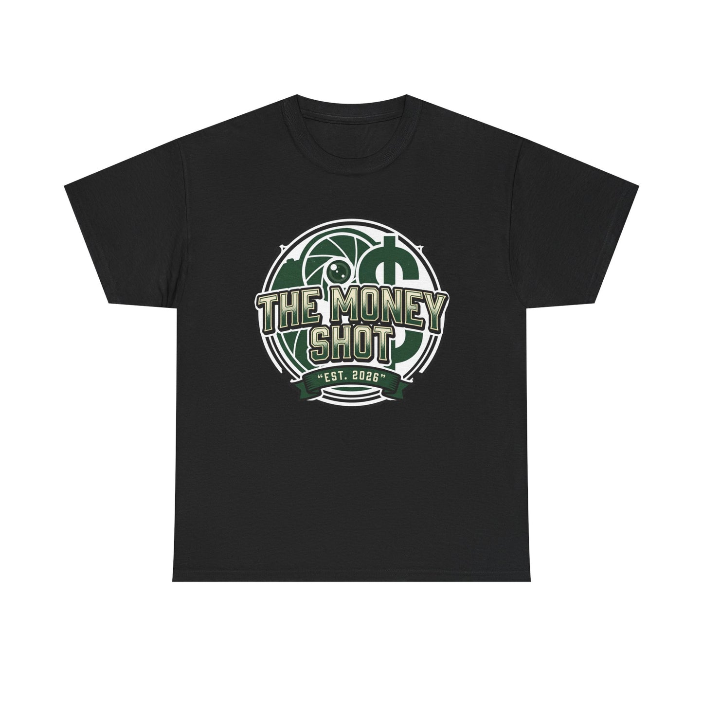 The Money Shot Graphic Tee — Retro Dollar Logo T-Shirt