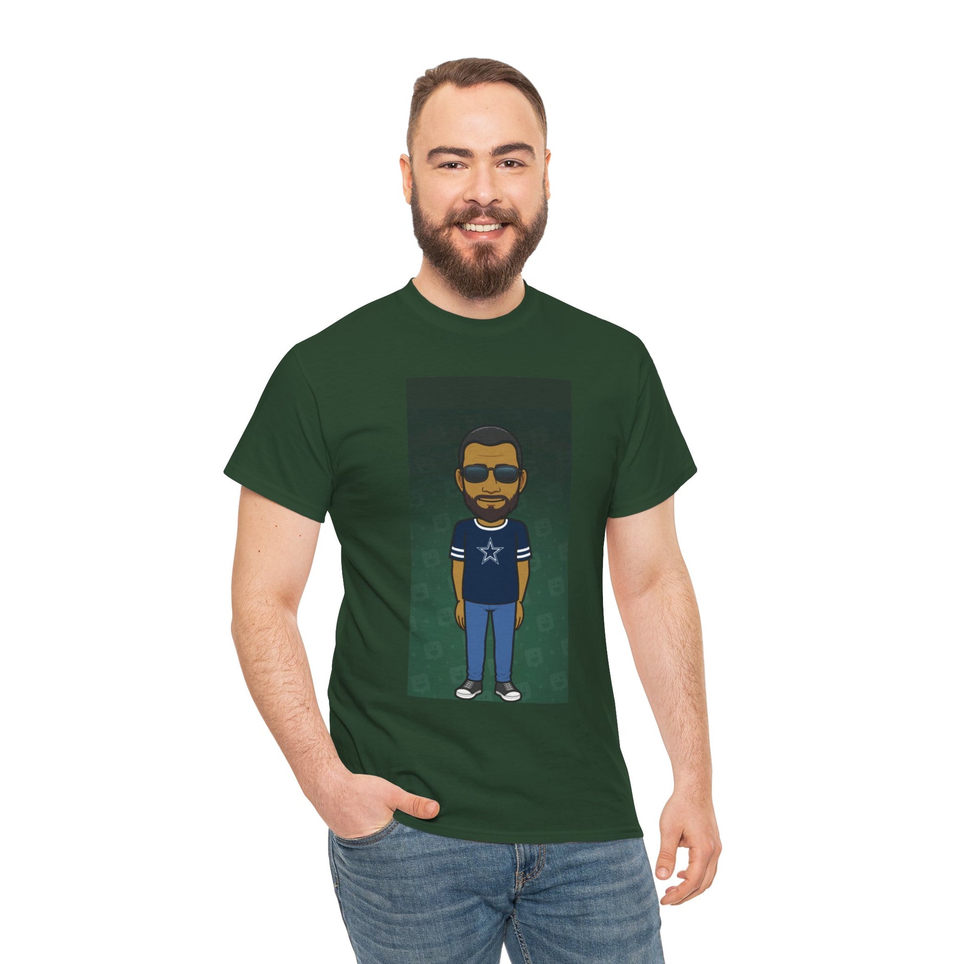 Cartoon Guy Graphic Tee — Personalized Avatar Shirt Printify