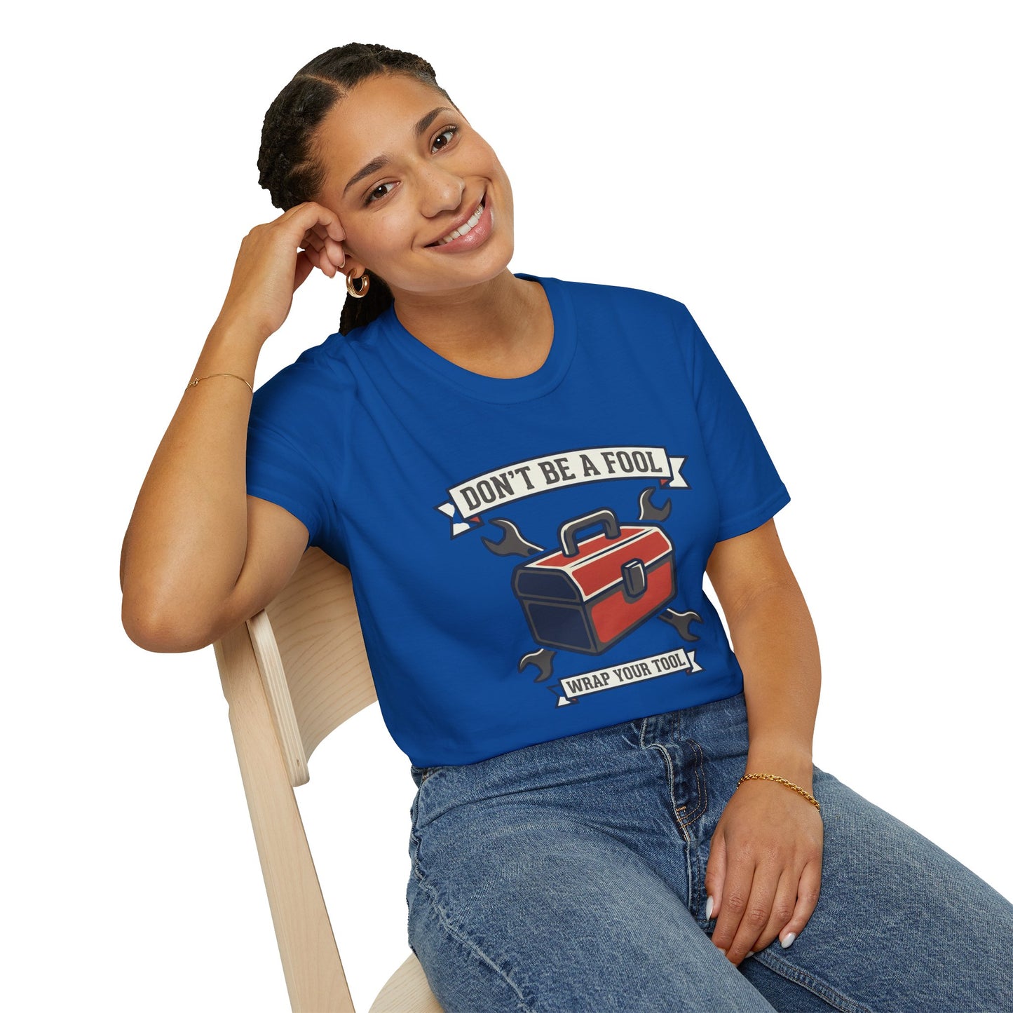Don't Be a Fool Toolbox T‑Shirt — Wrap Your Tool Shirt for Mechanics & DIYers
